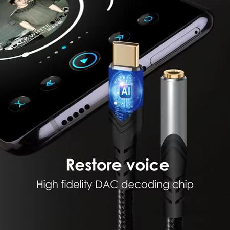 ADAPT USB-C A MINI PLUG 3.5ST AUDIO